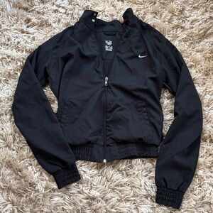 Nike Black Women's Lightweight Zip Bomber Jacket S(4-6)